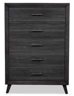 Miller 5-Piece Queen Panel Bedroom Package - Grey