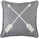 Tulan Arrow Decorative Pillow - Grey / White