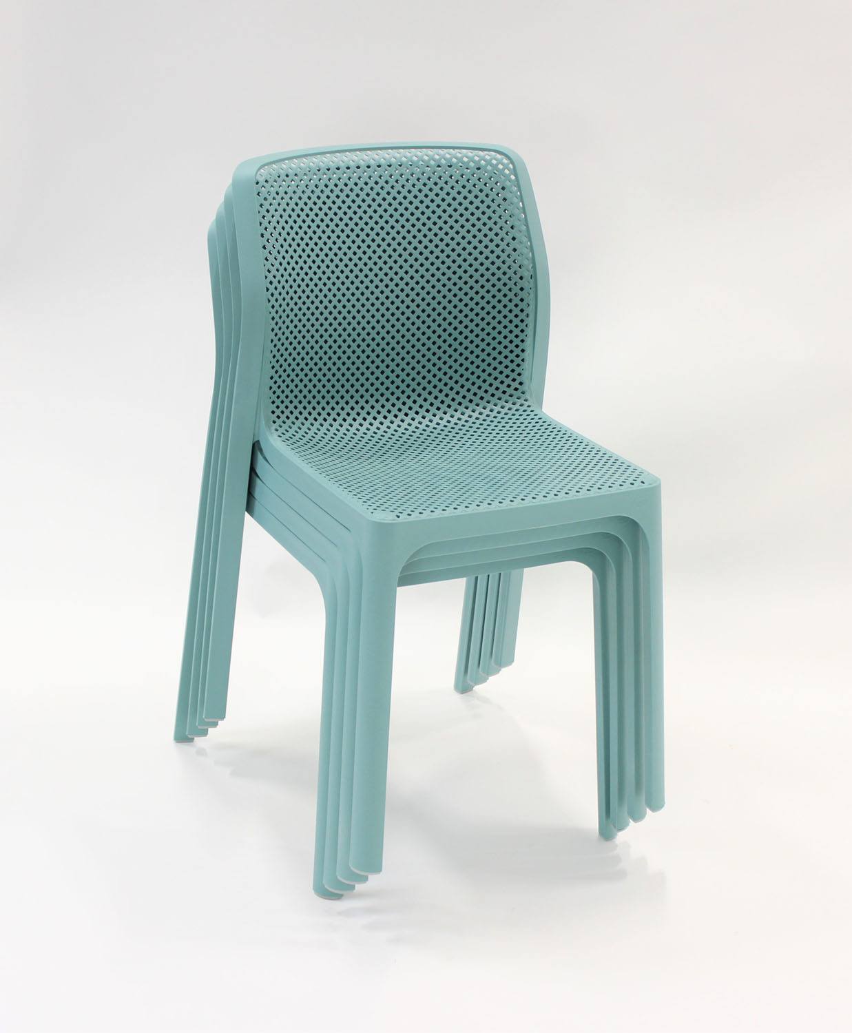 Nardi Bit Outdoor Dining  Chair - Light Blue (Set of 4)