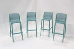 Nardi Net Outdoor Barstool - Light Blue (Set of 4)