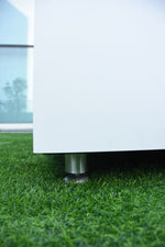 Tambora Marble Porcelain Fire Pit (Elementi) - White / Propane