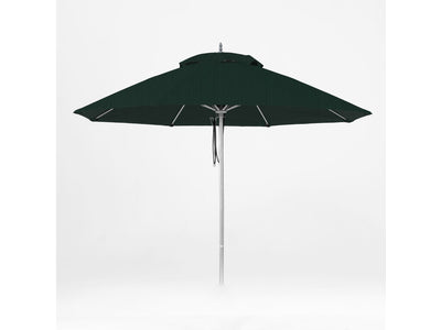 Oca 9' Octagon Outdoor Umbrella - Dark Grey/Brushed Aluminum