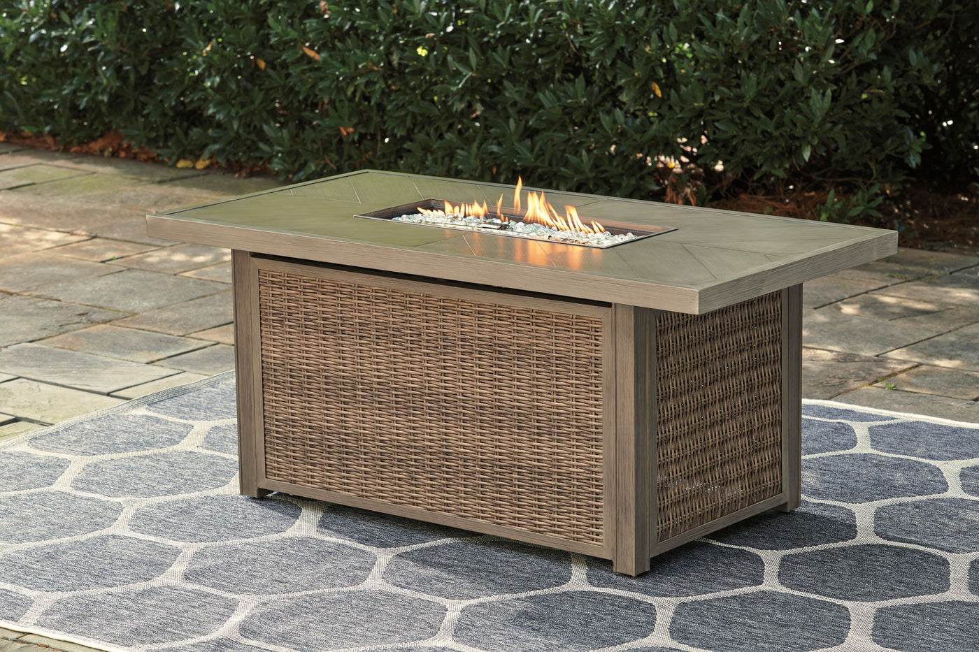 Beachcroft - Outdoor Fire Pit Table - Brown