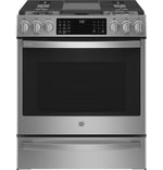 GE Profile Fingerprint Resistant Stainless Steel Smart Slide-In Dual Fuel Range with Air Fry (5.7 Cu.Ft.) - PC2S930YPFS