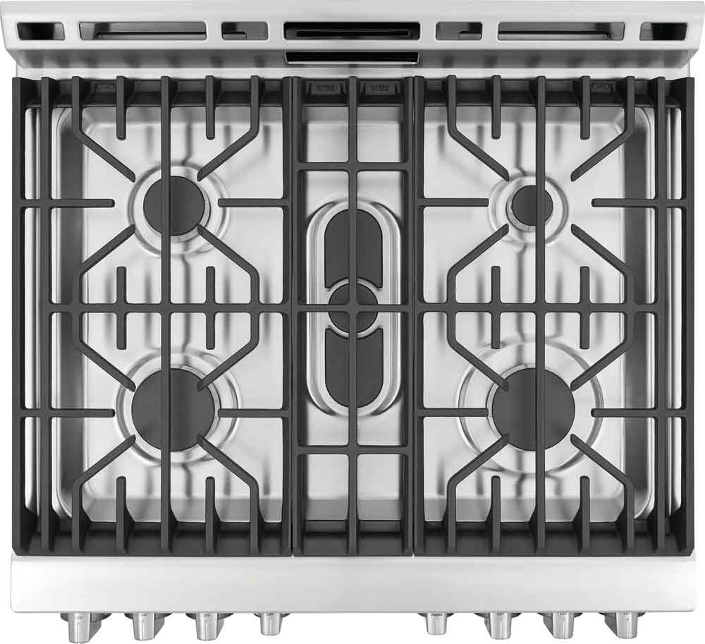 Frigidaire Professional Smudge-Proof Stainless Steel Front Control Gas Range with Air Fry (5.6 Cu.Ft) - PCFG3078AF