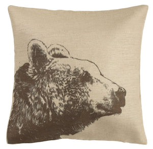 Marcos Bear Decorative Pillow - Tan