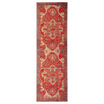 Mikras VII Area Rug - 2'6" X 8' Runner - Red/Blue