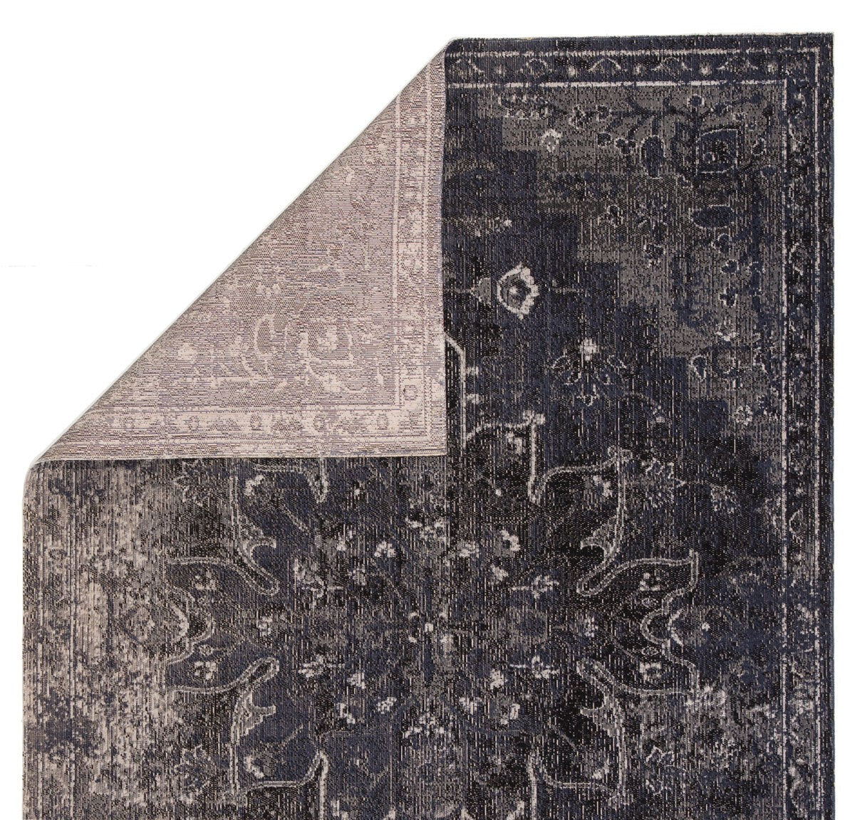 Mikras V Area Rug - 7'6" X 9'6" - Blue/Black