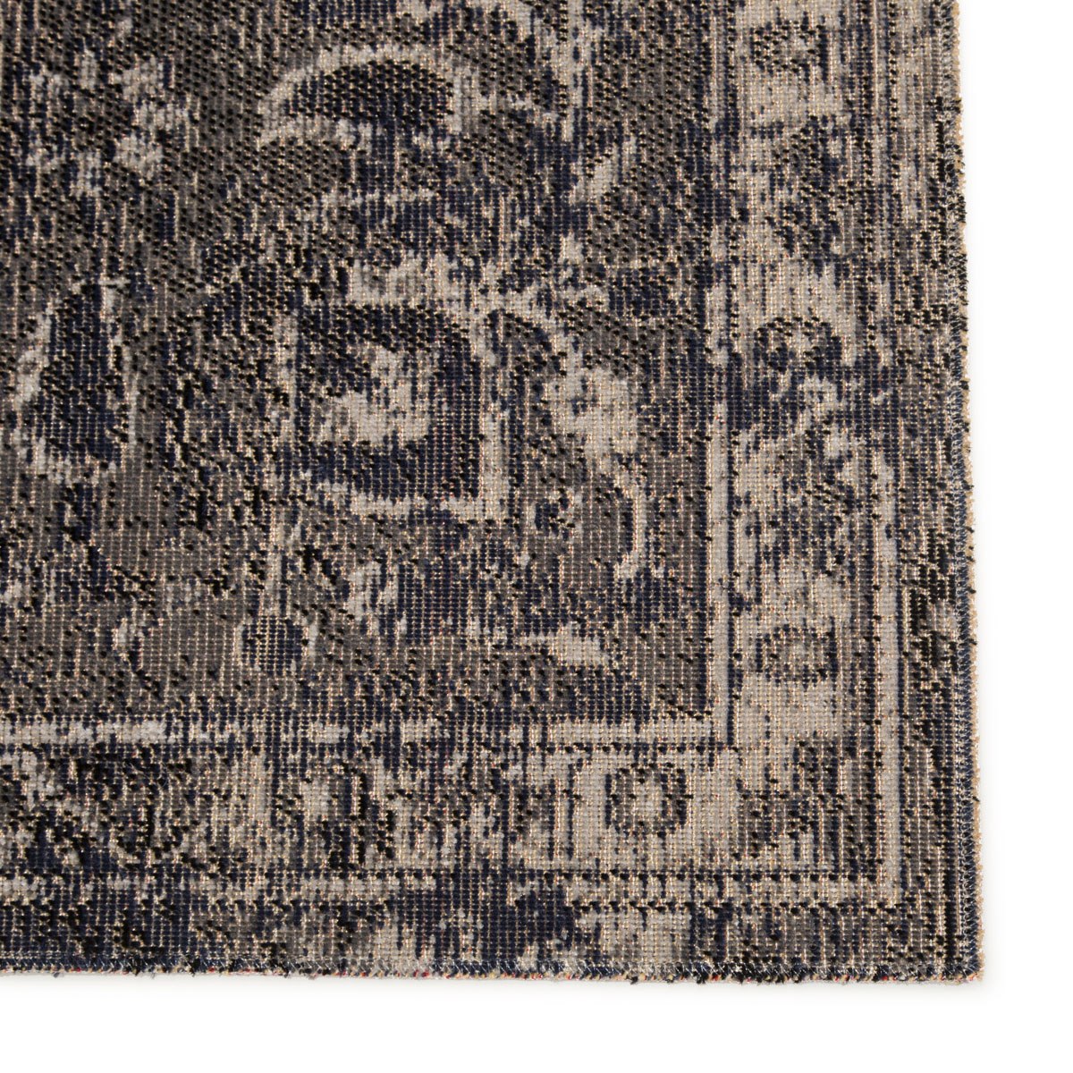 Mikras V Area Rug - 7'6" X 9'6" - Blue/Black