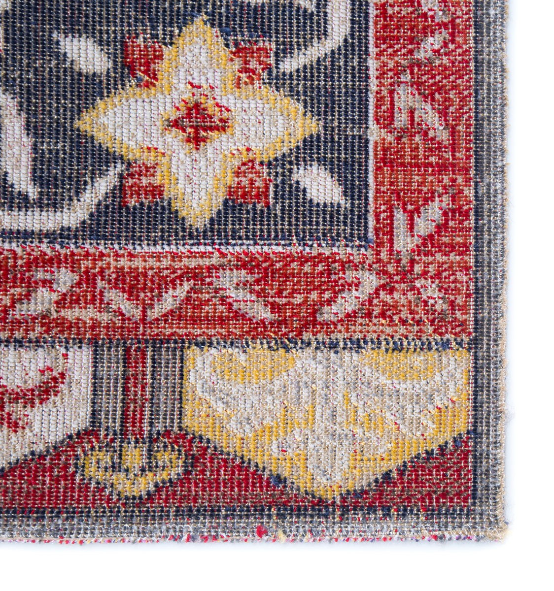 Mikras VIII Area Rug - 5' X 7'6" - Red/Yellow