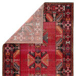 Mikras X Area Rug - 5' X 7'6" - Red/Black