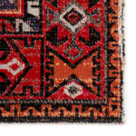 Mikras X Area Rug - 5' X 7'6" - Red/Black