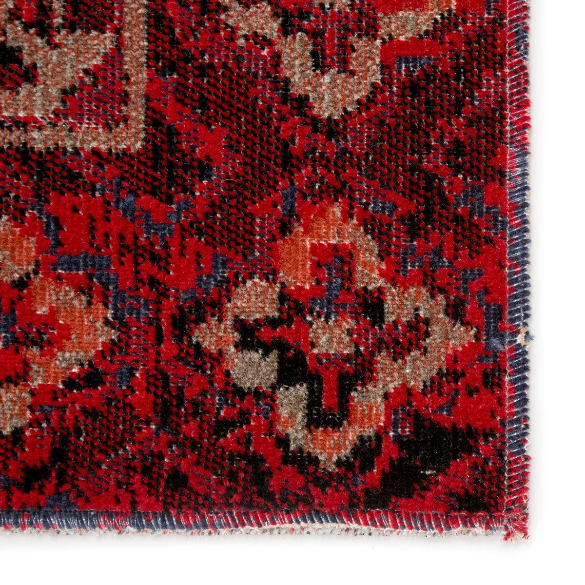 Mikras I Area Rug - 7'6" X 9'6" - Red/Black