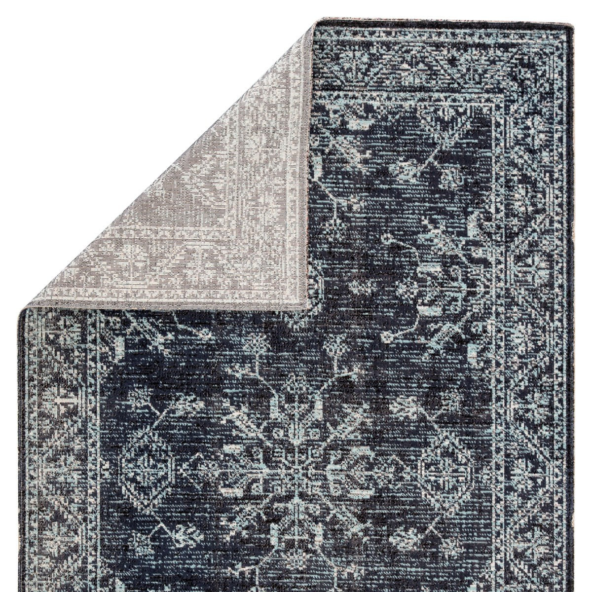 Mikras III Area Rug - 7'6" X 9'6" - Blue/Black