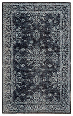 Mikras III Area Rug - 7'6" X 9'6" - Blue/Black