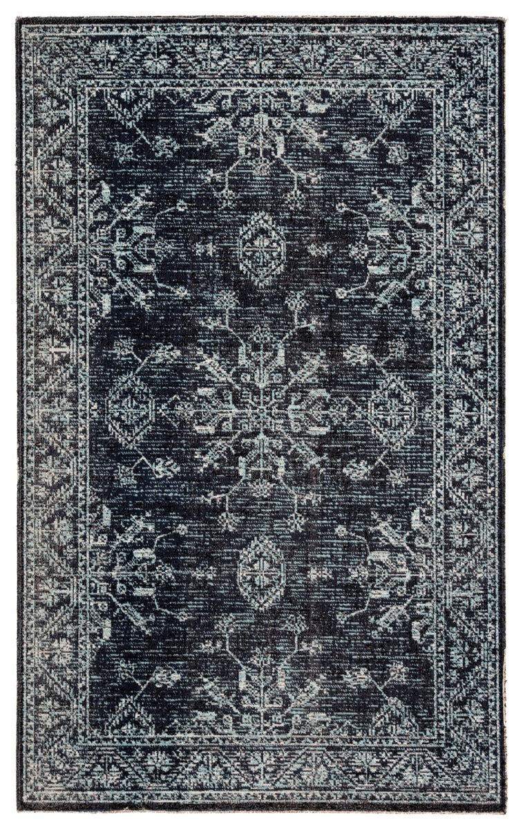 Mikras III Area Rug - 7'6" X 9'6" - Blue/Black