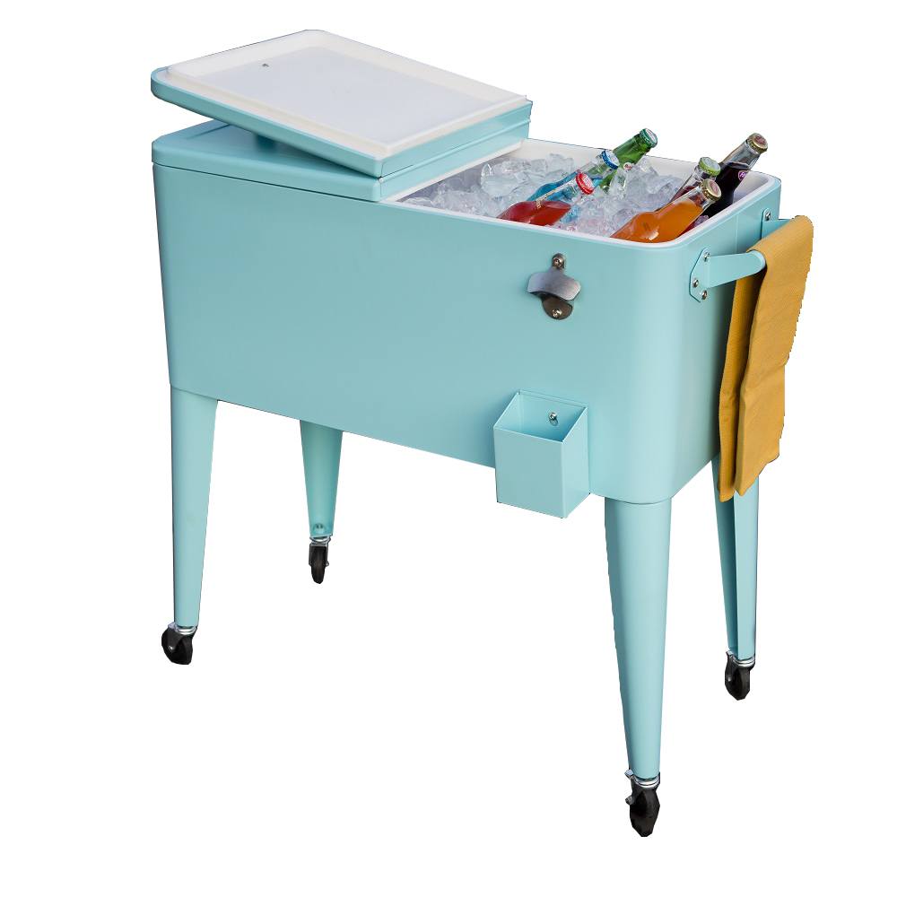 Permasteel 80QT Patio Cooler - Turquoise