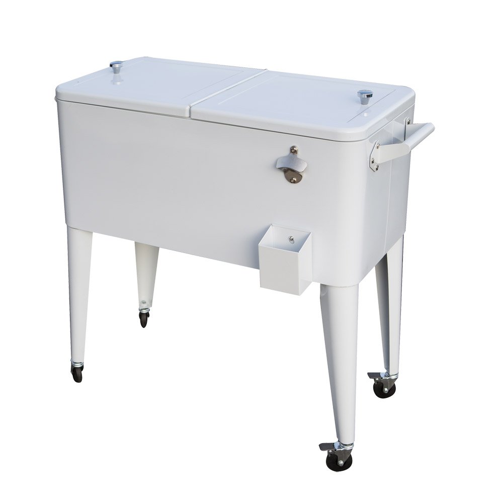 Permasteel 80QT Patio Cooler - White