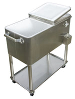 Permasteel 80QT Stainless Steel Patio Cooler