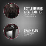 Bui Viem 80QT Rolling Wicker Patio Cooler