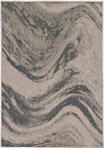 Kitimat II Indoor/Outdoor Area Rug - 7'10" x 10'10" - Grey/Teal