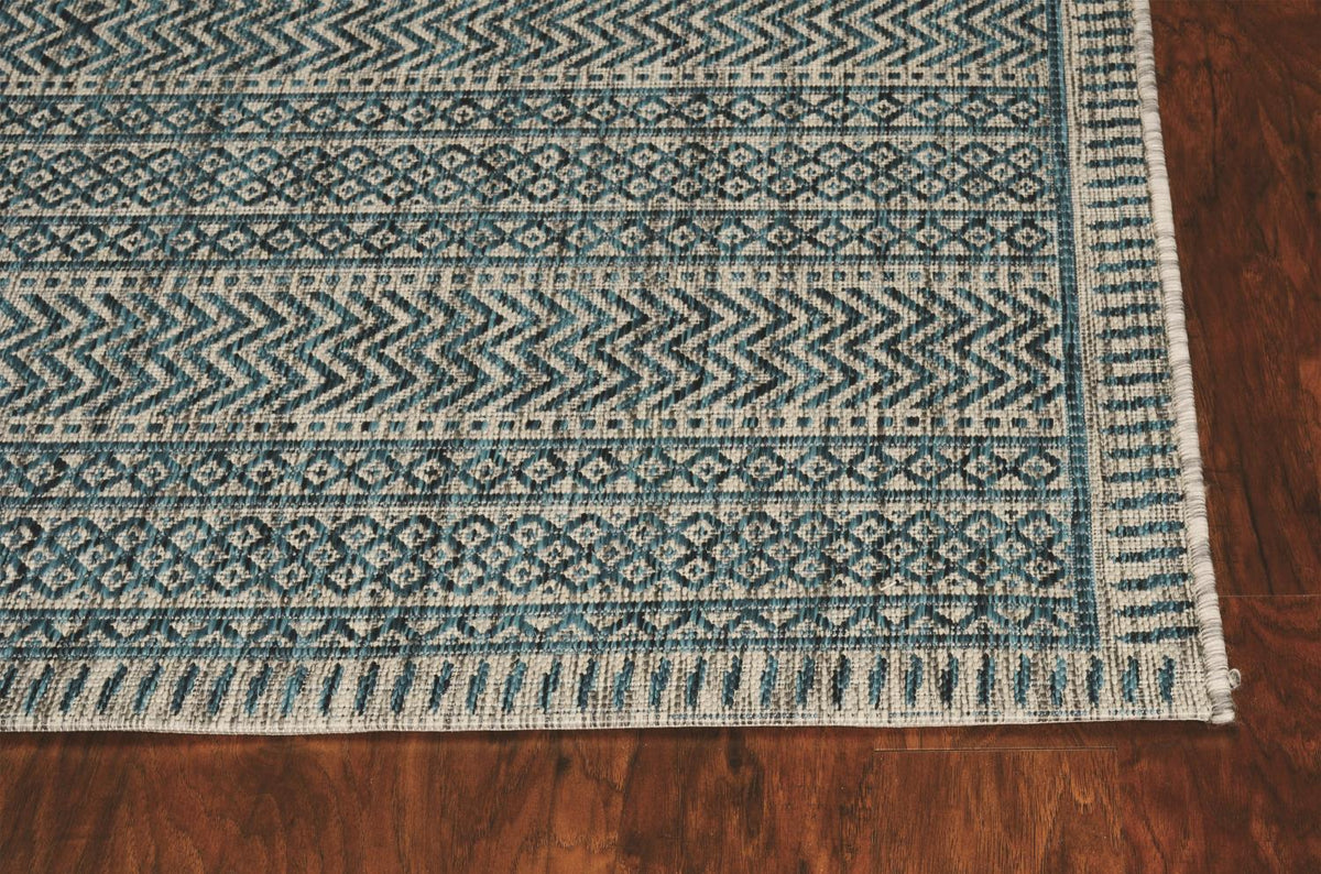 Parma II 7'10" x 10'10" - Teal Area Rug