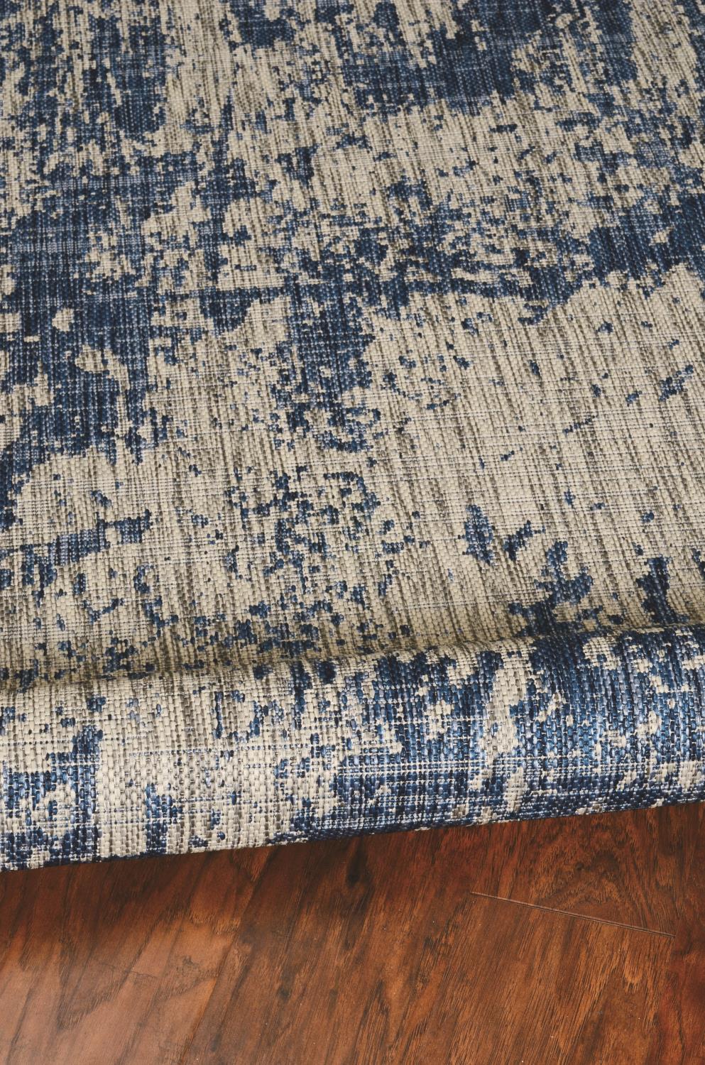 Parma VI 7'10" x 10'10" - Grey/Denim Area Rug