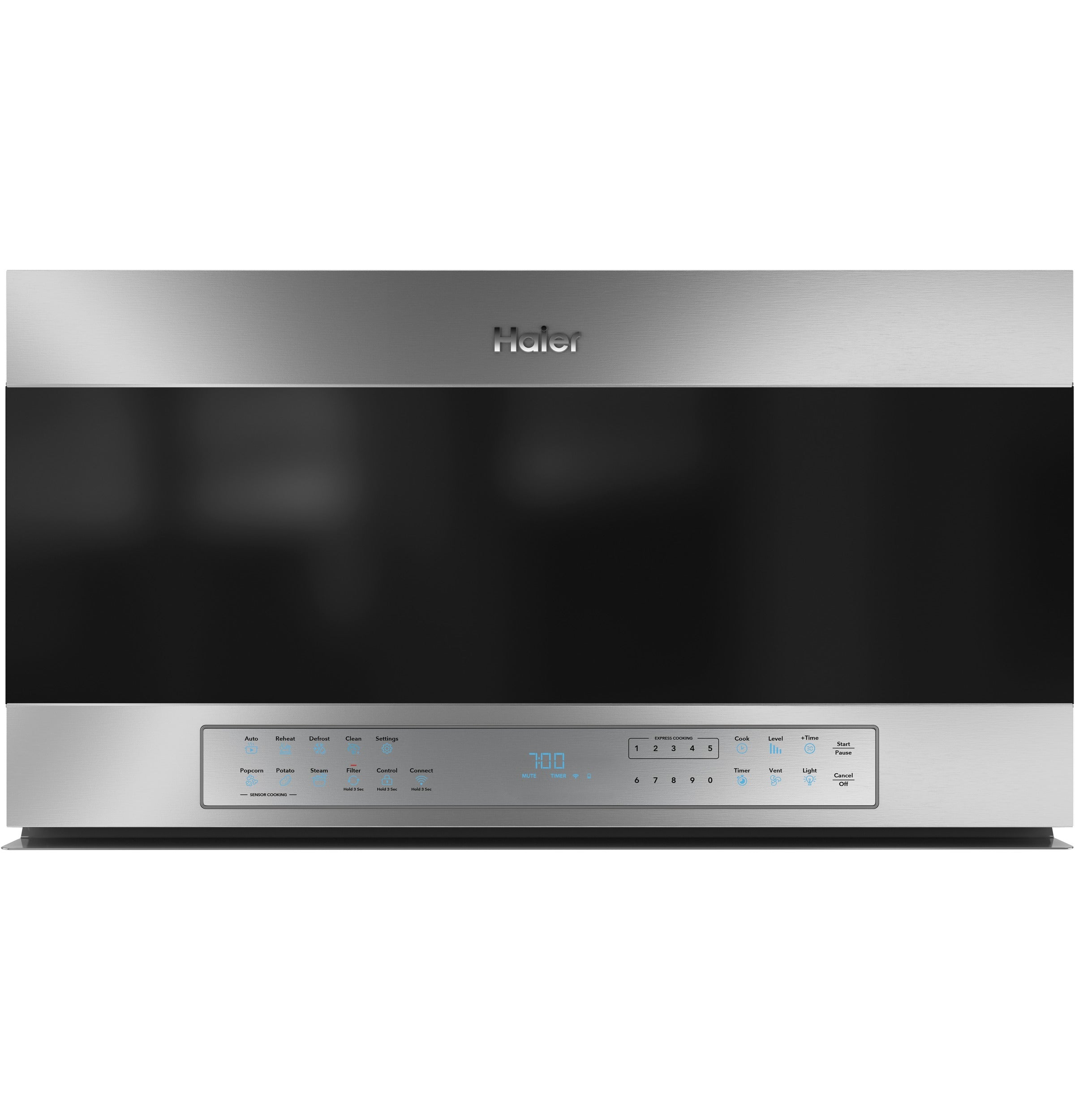 Haier Stainless Steel 300 CFM Smart Over-the-Range Microwave (1.6 Cu. Ft.) - QVM7167RNCSS