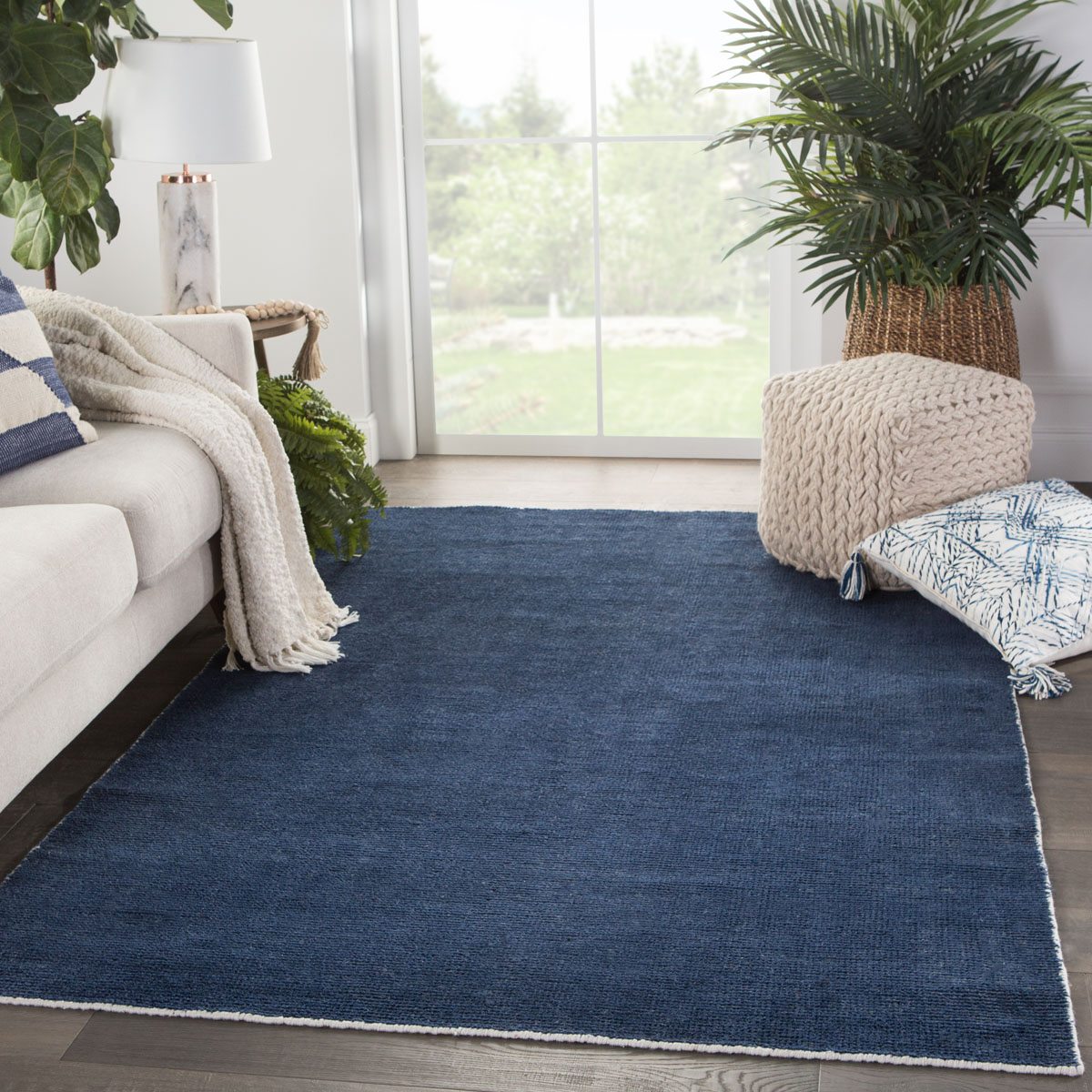 Lithakias Area Rug - 5' X 8' - Blue/White