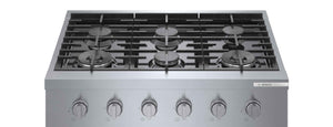 Bosch Série 800 Professional Surface de cuisson au gaz 36 po acier inoxydable RGM8658UC