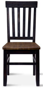 Caylie Noir 5-Piece Dining Set - Ebony, Driftwood