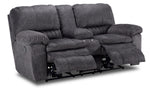 Reyes Power Reclining Sofa and Loveseat Set - Grey