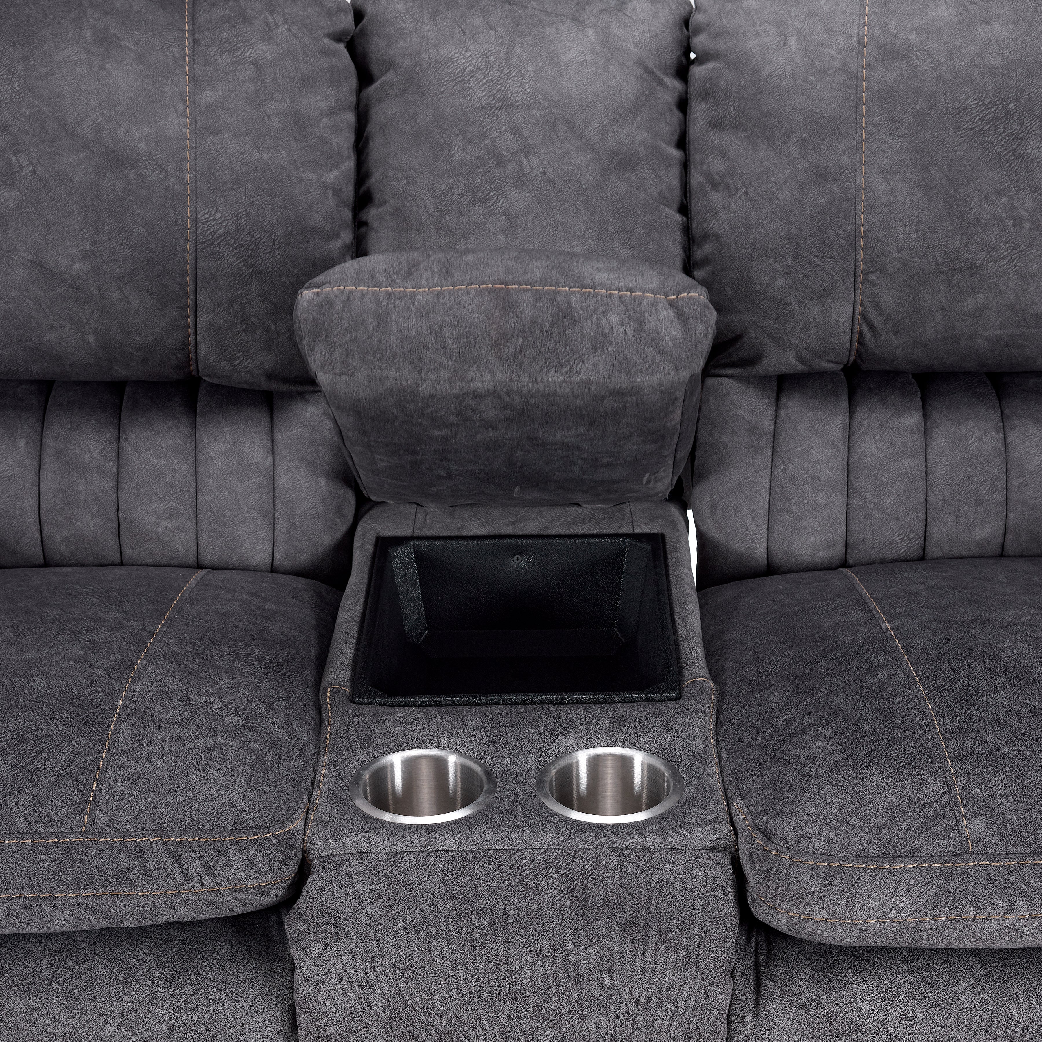 Reyes Power Reclining Sofa and Loveseat Set - Grey