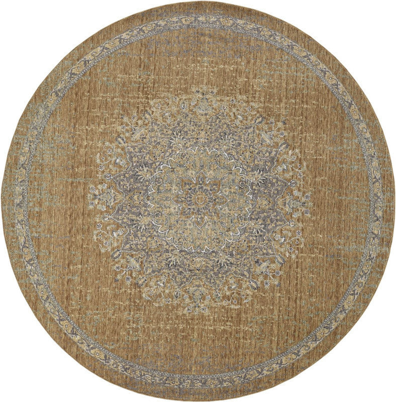 Ootsa III Round Area Rug - 9' - Coffee