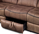 Roblin Reclining Sofa - Light Brown