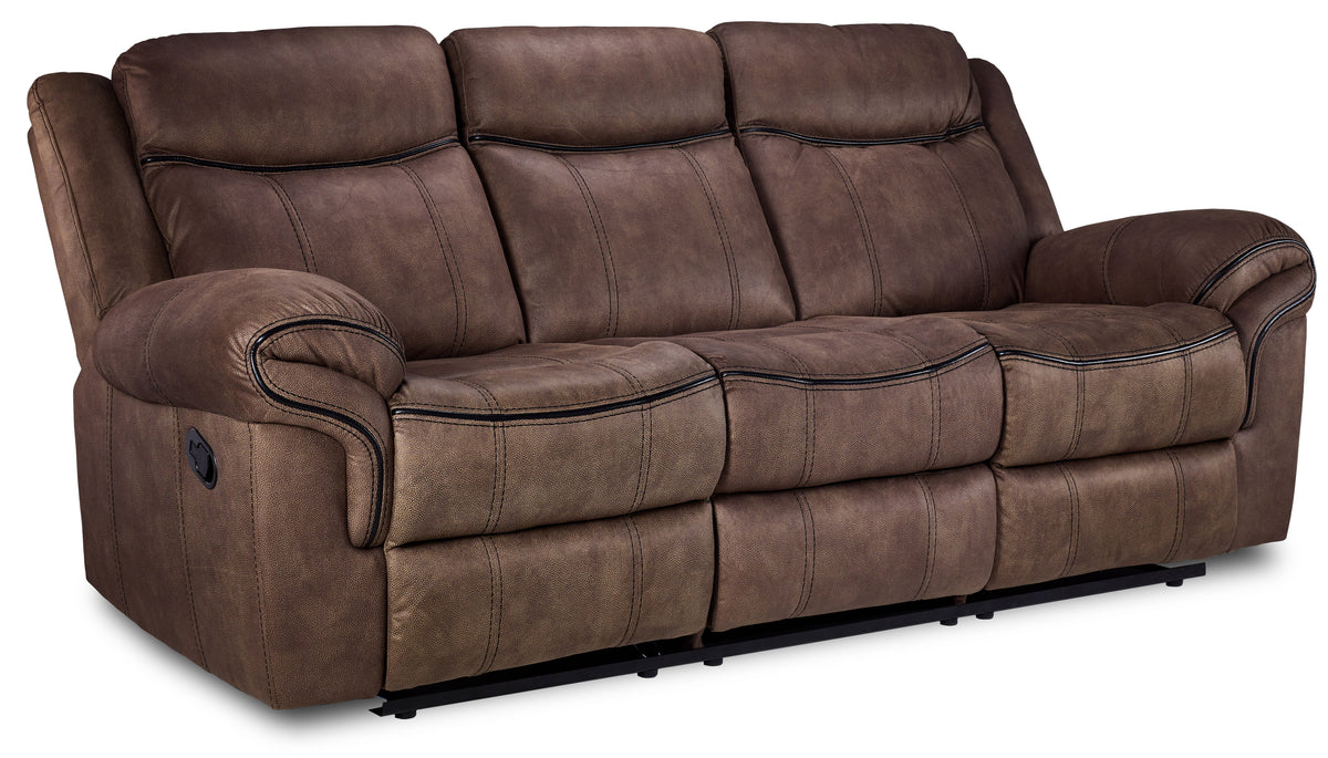 Roblin Reclining Sofa - Light Brown