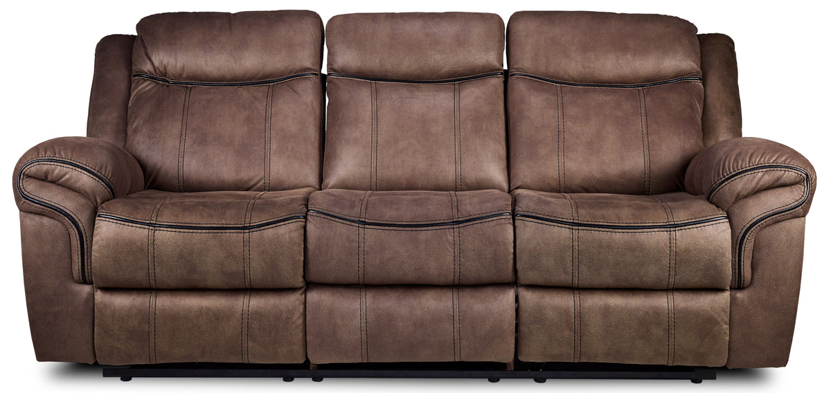 Roblin Reclining Sofa - Light Brown