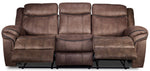 Roblin Reclining Sofa - Light Brown