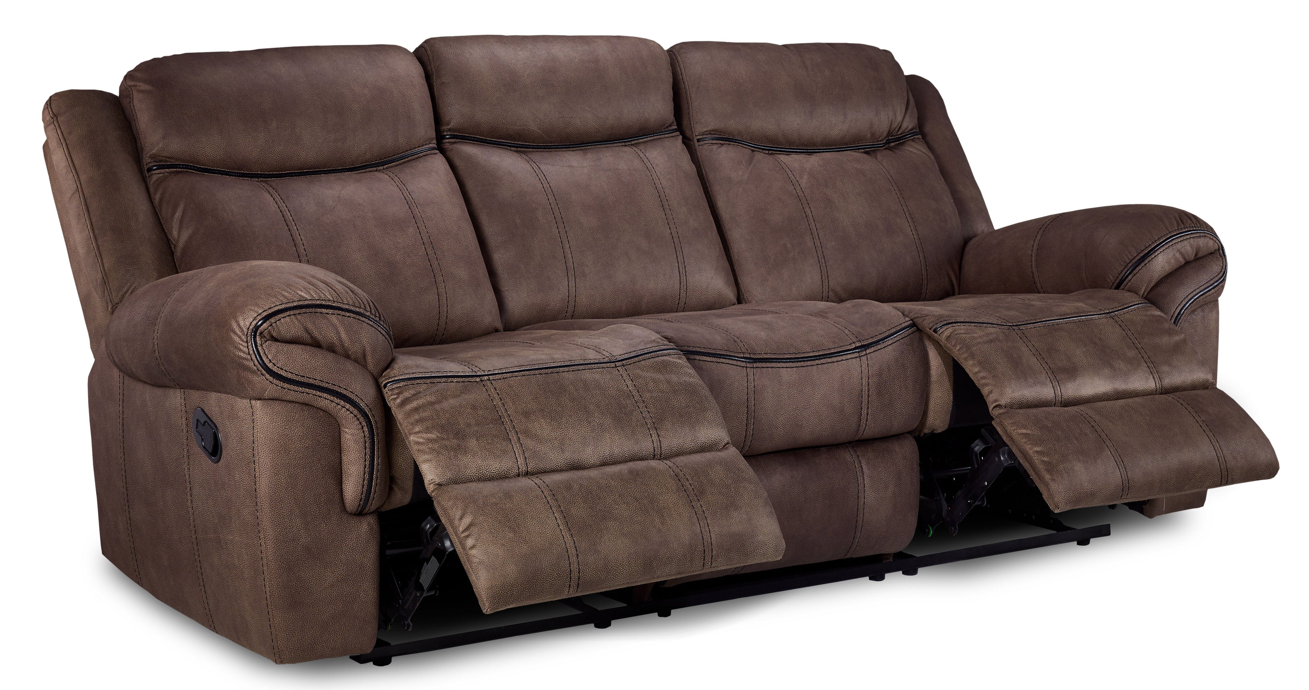 Roblin Reclining Sofa - Light Brown