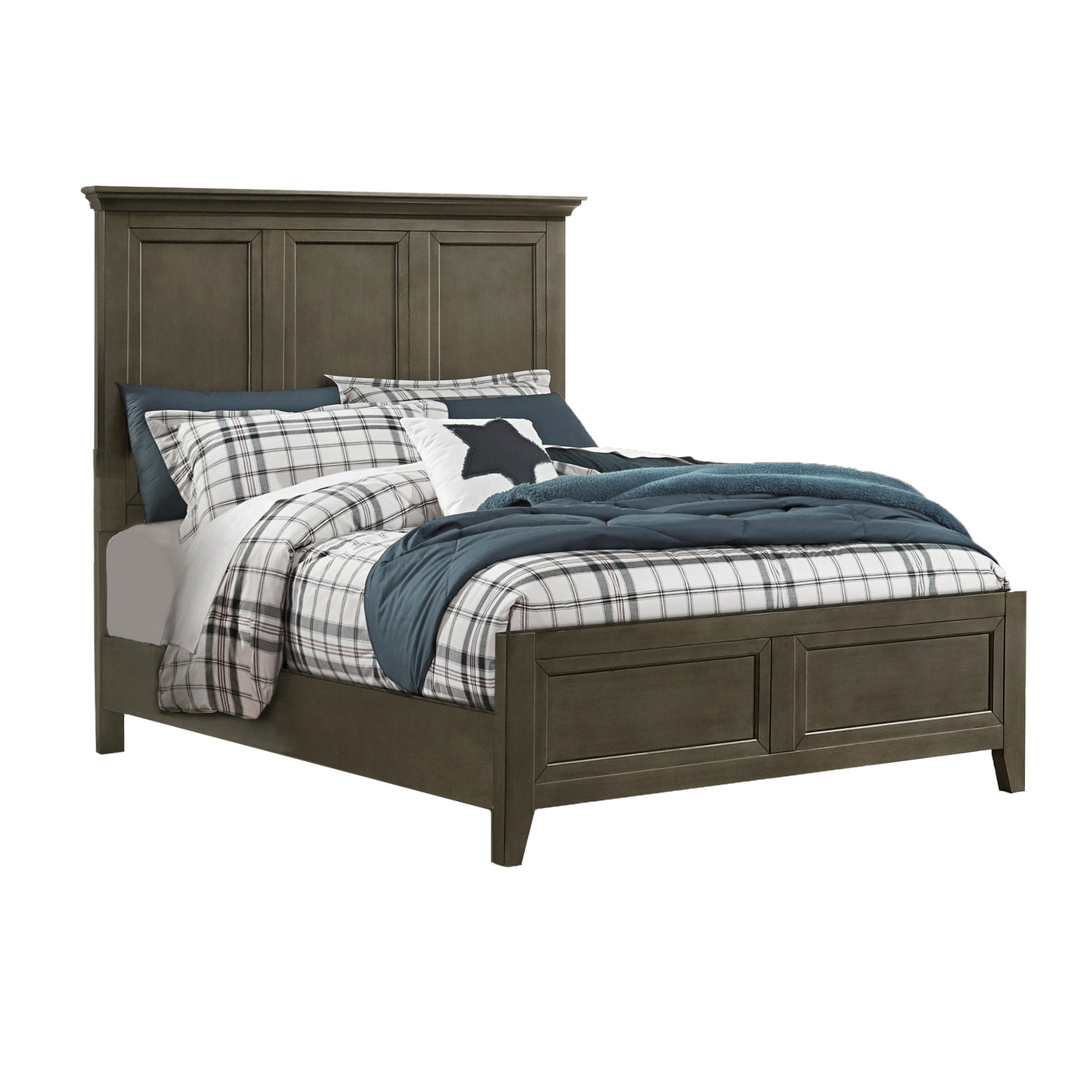 San Mateo 6-Piece Full Panel Bedroom Package - Pewter
