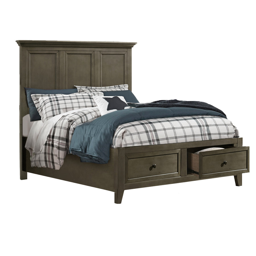 San Mateo 3-Piece Full Storage Bed - Pewter