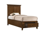 San Mateo 3-Piece Twin Storage Bed - Tuscan