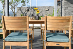 Bandrele Teak Outdoor 7-Piece Dining Package - Green/Natural