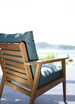 Bandrele Teak Outdoor Conversation - Set of 4 - Green/Natural