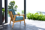 Bandrele Teak Outdoor Conversation - Set of 4 - Green/Natural