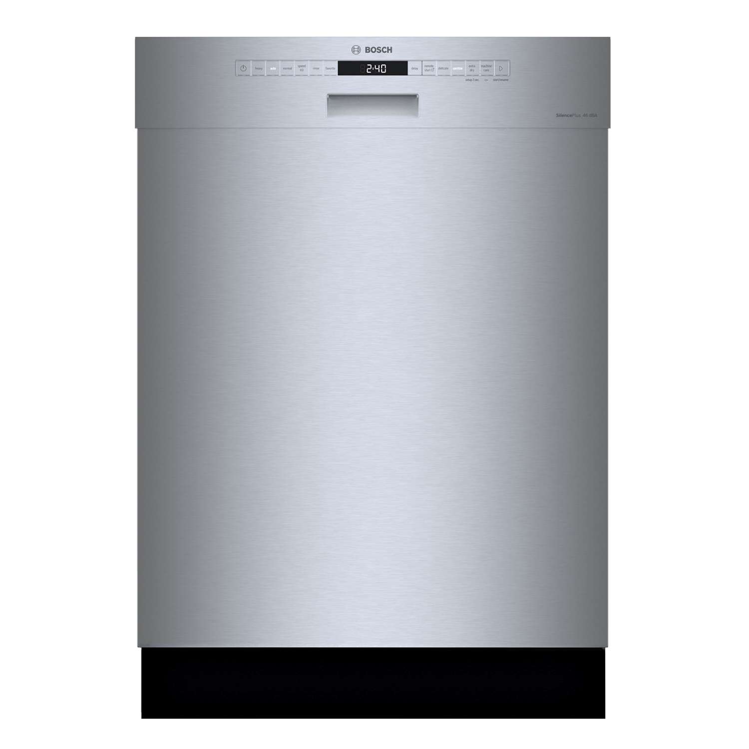 Bosch Fingerprint Resistant Stainless Steel 24-Inch Smart Built-In Dishwasher with Home Connect, Third Rack, 46 dBA - SHE53B75UC