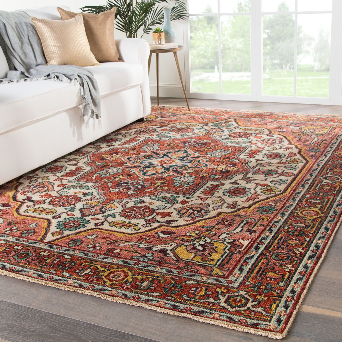 Skalkota VI Area Rug - 8'6" X 11'6" - Pink/Multi