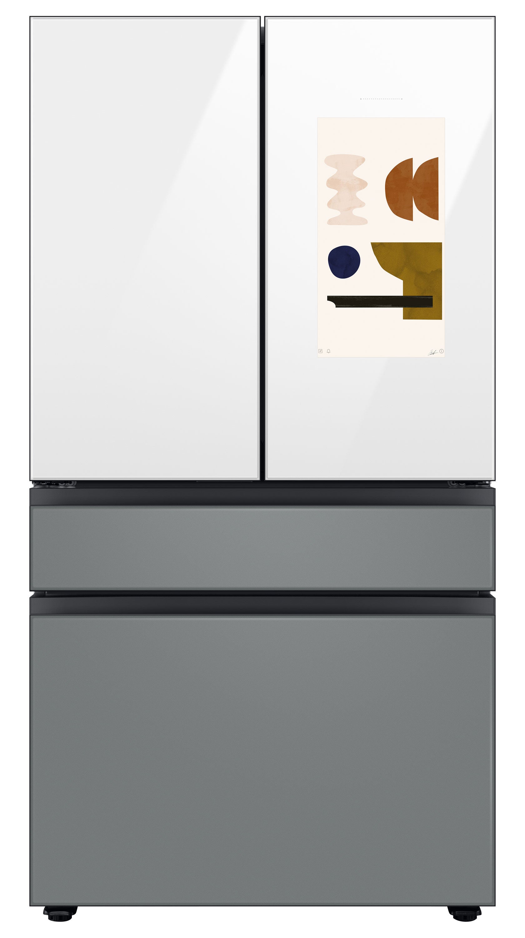 Samsung BESPOKE 36" 4-Door Counter-Depth Refrigerator with Beverage Center and Family Hub (Without Panels) (22.5 cu.ft.) - RF23BB8900AWAC