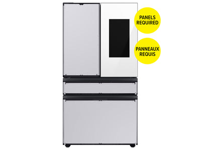 Samsung BESPOKE Réfrigérateur 22,5 pi³ avec porte à deux battants à profondeur de comptoir avec centre de boissons et FamilyHubMC 36 po (sans les panneaux) RF23BB8900AWAC