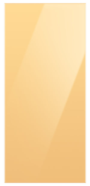 Samsung BESPOKE Panneau du haut personnalisé pour réfrigérateur 4 portes FlexMC de 36 po en verre jaune soleil levant RA-F18DUUC0/AA